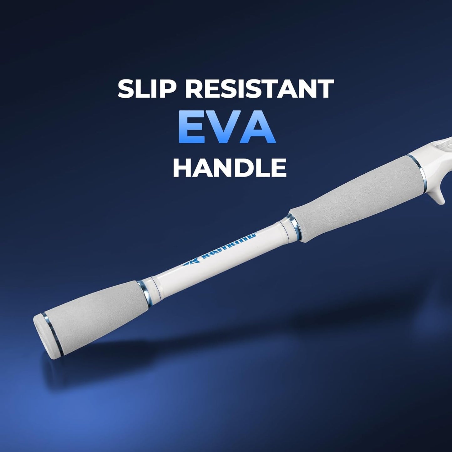 KastKing Centron Lite Fishing Rod and Reel Combo, IM6 Graphite 2Pc Blanks, Stainless Steel Guides with Ceramic Rings, Contoured EVA Handles & Fighting Butt, Split or Full Rear Handle Design, 13 Models