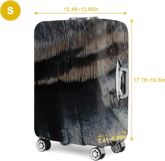 20 Inch PVC Luggage Protector Covers for TSA Approved Clear Suitcase Cover Protector Transparent Luggage Protective Cover Set (Painting, Suitable for 19"-20")