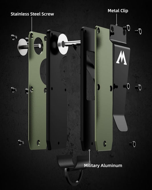 Key Organizer Compact Key Holder Metal Key Chain Minimalist key case key holder for keychain Secures 1-5 Keys