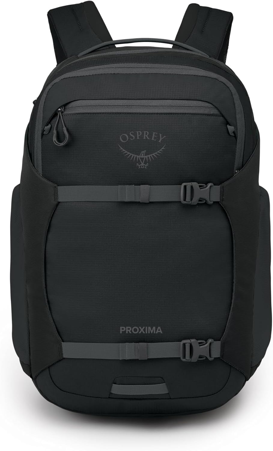 Osprey Proxima 30L Campus Laptop Backpack - Organized Everyday Pack with Dedicated Tech Storage, Water Bottle Pockets, and Comfortable Carry - Perfect for School, Commutie, and Travel, Black/Coal Grey