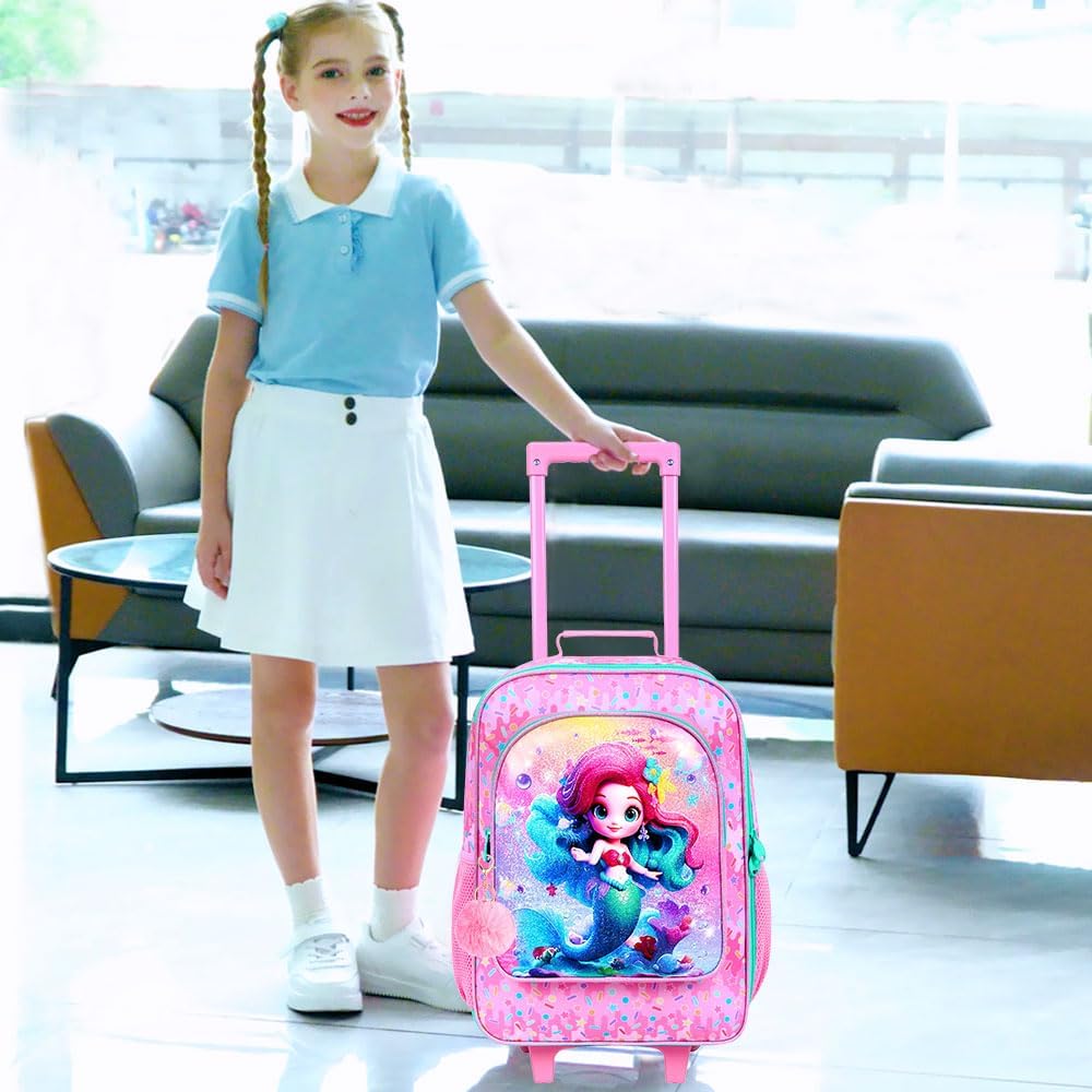 Kids Luggage for Boys Girls, Toddler Rolling Travel Carry on Suitcase with Wheels