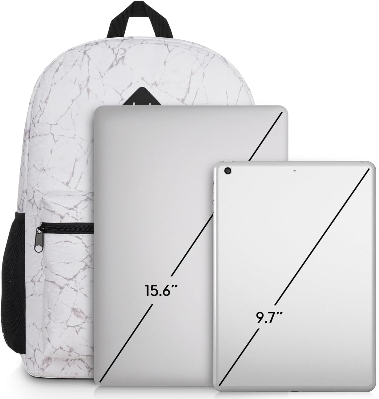 School Backpack,Classic Stone Textured Bookbag Men and Teen Boy Schoolbag with USB Charging Port for High School College Office Work Travel