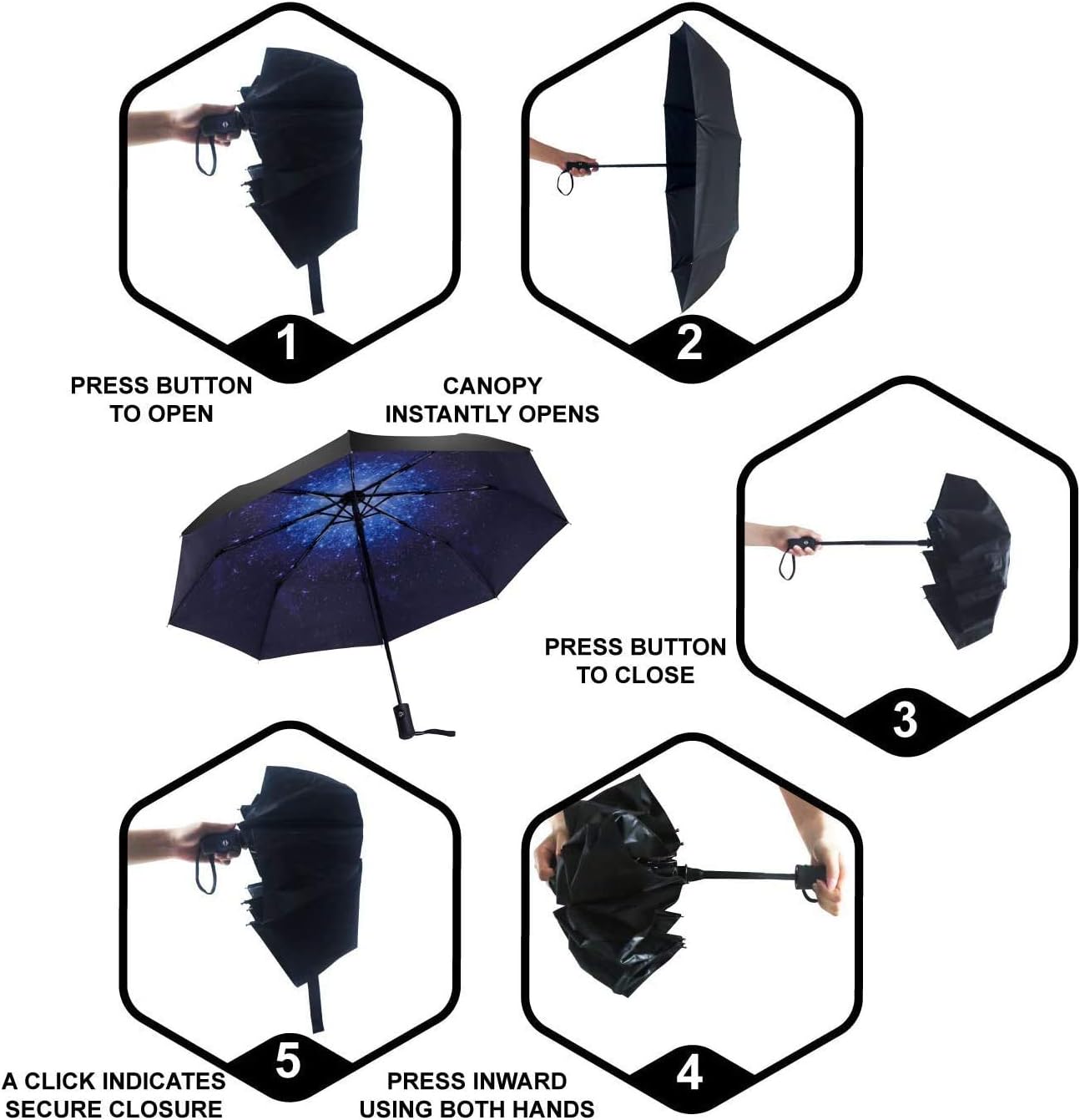 SY COMPACT Travel Umbrella Windproof Automatic Umbrellas Small Compact UV Sun Protection Factory Outlet Umbrella