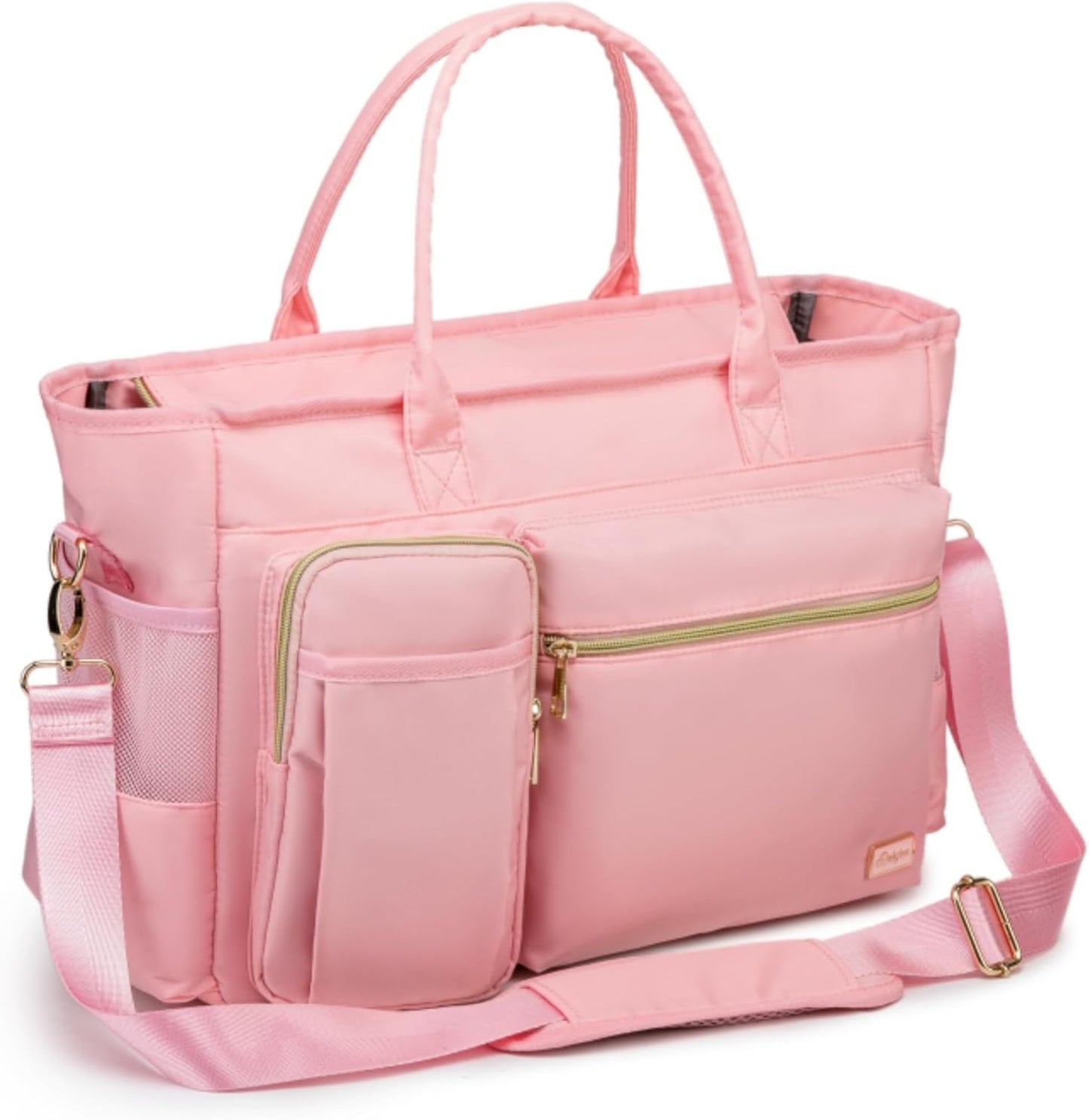 Laptop Tote Bag, Middle Size Computer Messenger Teacher Bag with 15.6'' Padded Laptop Sleeve