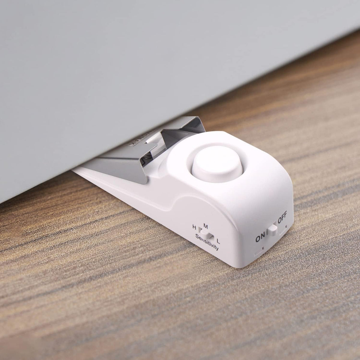 EMDMAK Door Stop Alarm with 120DB Siren Door Stop for Home & Travel (White) (Pack of 2)