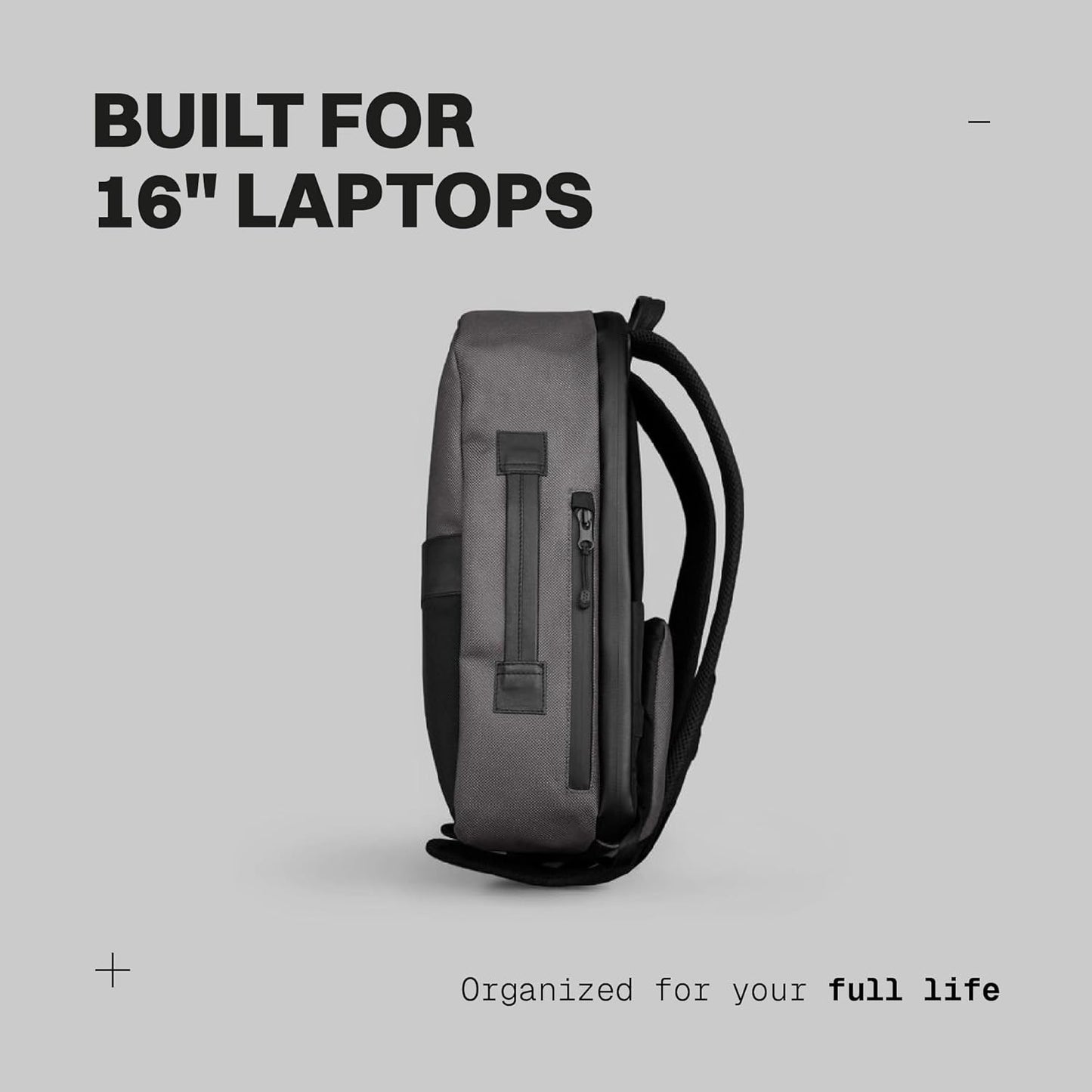 The Frenchie Co. - Super Light Ballistic Speed Backpack - Expandable Lightweight Design - Anti-Theft Magnetic Closure - Self-Adjusting Comfort Straps - Water-Resistant Ballistic Nylon