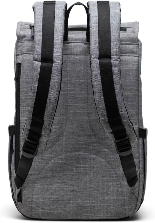 Herschel Supply Co. Little America Mid, Raven Crosshatch, One Size