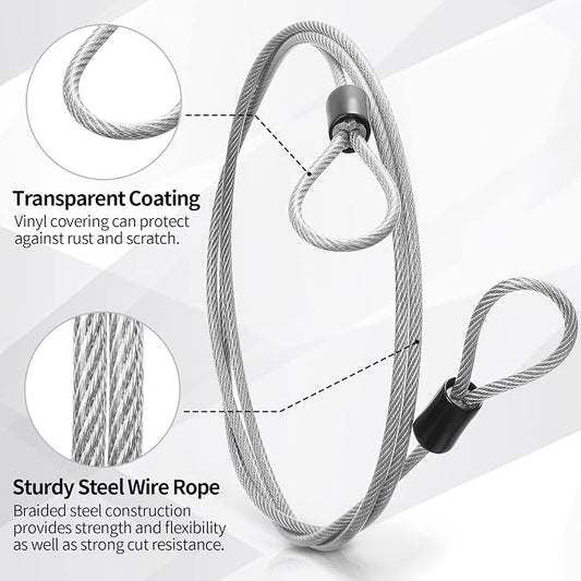 12 Pack Security Cable Luggage Lock - Image 2