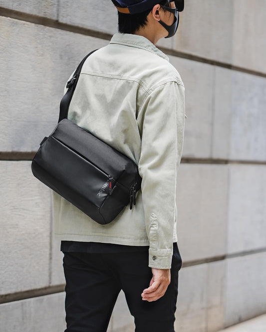 tomtoc Compact EDC Sling Bag, Minimalist Chest Shoulder Backpack Crossbody Bag for Men Women, Lightweight Carry Casual Bag