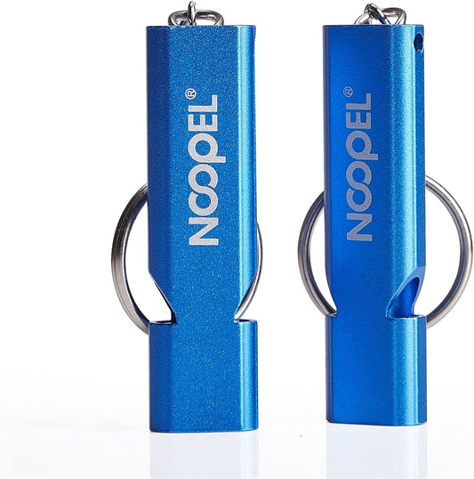 Noopel Emergency Whistles Lifeguard Safety Whistle with Lanyard and Keychain for Outdoor Camping Hiking Boating Backpacking Fishing Kayak Kids Rescue Signaling Loud Survival Whistle