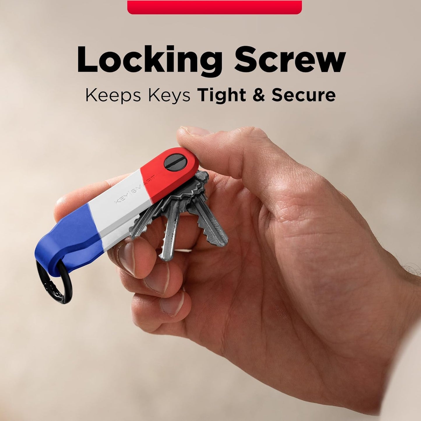 KeySmart Keychain Key Holder - Compact Key Organizer for Key Chain, EDC Key Chains, Key Ring Keychains