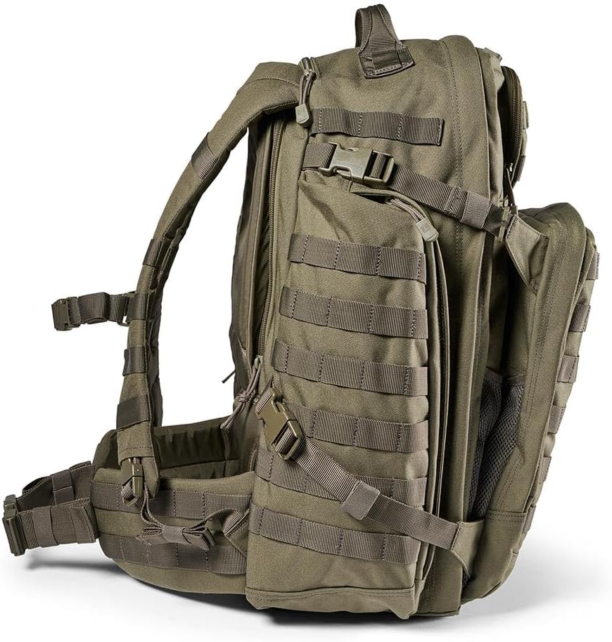 5.11 Tactical Backpack, RUSH 72 2.0 Military Survival Molle Back Pack with Laptop Compartment, Large, 55L, Style 56565ABR