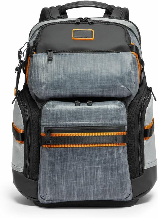 TUMI - Alpha Bravo Nomadic Backpack - Men's Durable Carry On Bag - 18.8" X 15.0" X 9.0" - Fits up to 15" Laptop - Steel