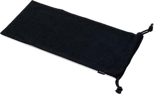 ZENPAC Shoe Dust Bags, Black Duster Flannel Pouch with Drawstring Closure, Washable Breathable Cotton Fabric for Boots, Travel, Luggage, 8x17, 4 Pack