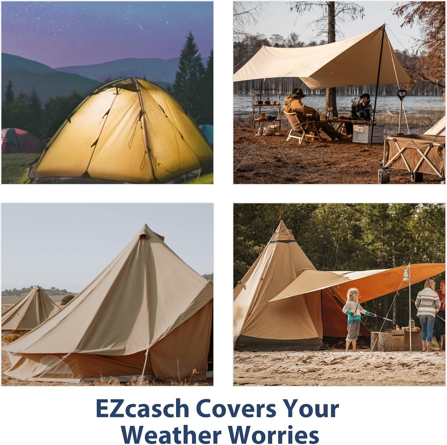 10’x16’ Canvas Tarps Heavy Duty Waterproof Tarpaulins with Aluminum Grommets,UV Resistant, 22Mil Multipurpose Drop Cloth, 14oz Cover Sheet for Outdoor and Indoor Use with Ropes Yellow