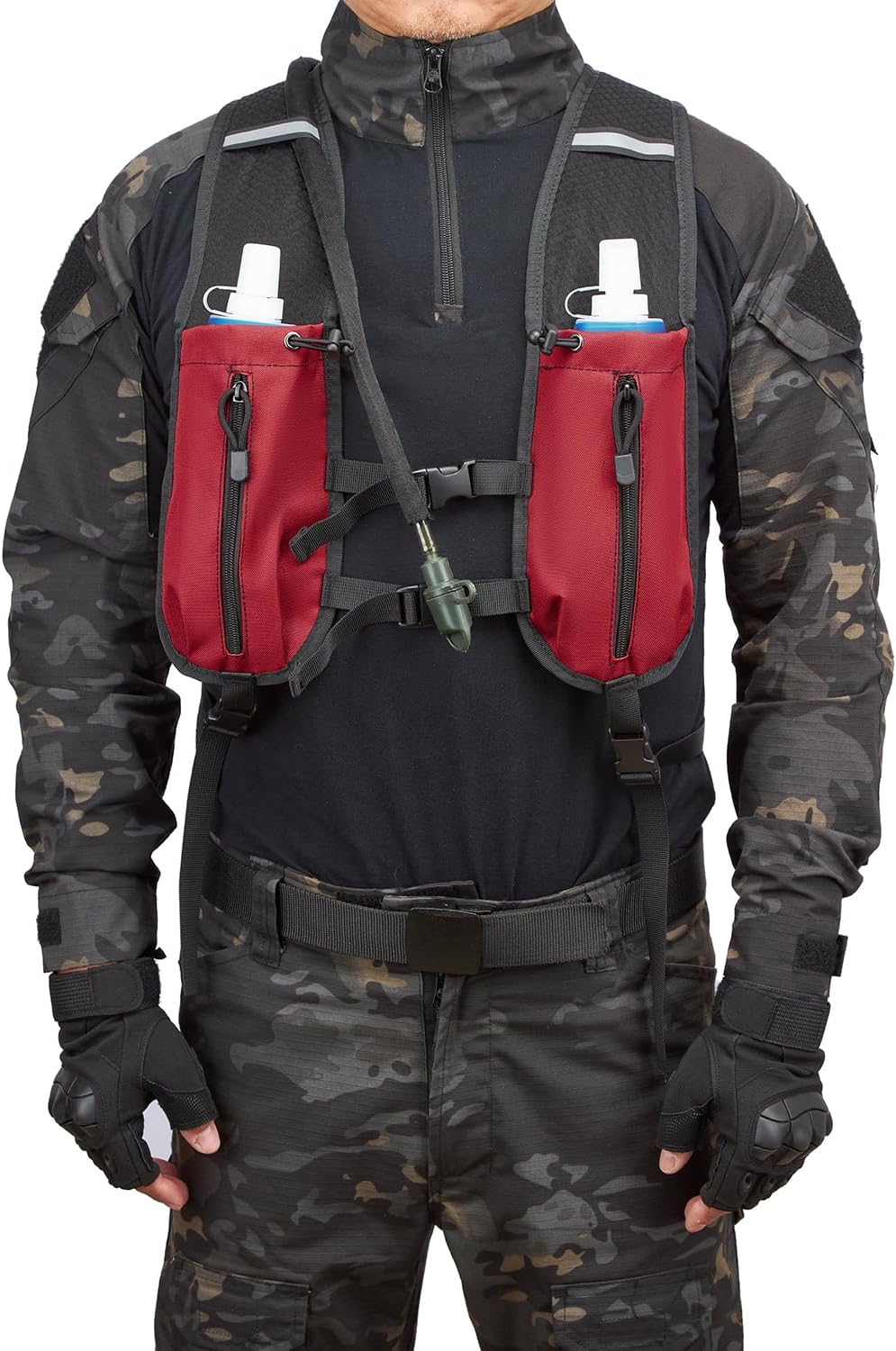 ATBP Insulated Hydration Pack Hiking Water Backpack Running Vest with 3L TPU Bladder Bag for Marathon Cycling Men