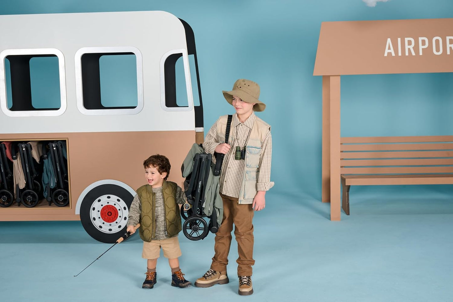 Inglesina Quid³ Stroller, Planet Green - Compact Reclining Travel Stroller for Baby & Toddler 0-55 lbs, One Hand fold, Car seat Compatible, Airplane Overhead, Lightweight, Foldable, XL UPF 50+ Canopy