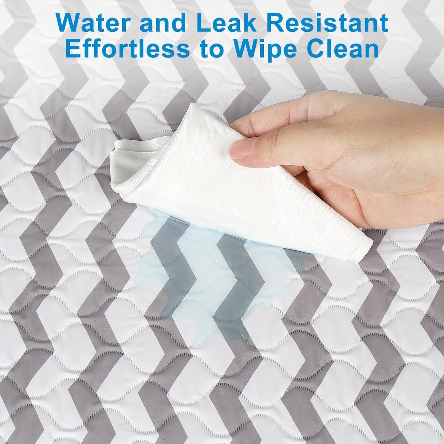 Accmor Baby Diaper Changing Pad, 27" x 20" Waterproof Baby Changing Mat, Wipeable Portable Diaper Changing Pad for Travel