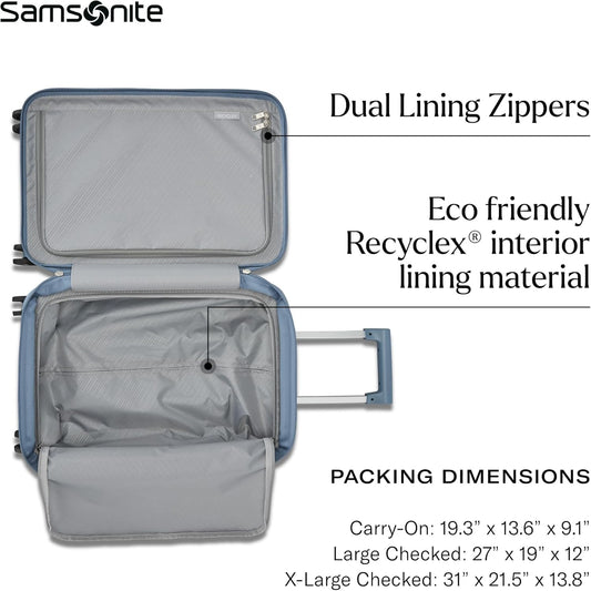 Samsonite UpLIFT Carry-On Hardside Luggage with Spinner Wheels - Airline-Approved, TSA Lock, Adjustable Handle System - Polycarbonate Hard Suitcase for Ultra Lightweight Travel - Elemental Blue