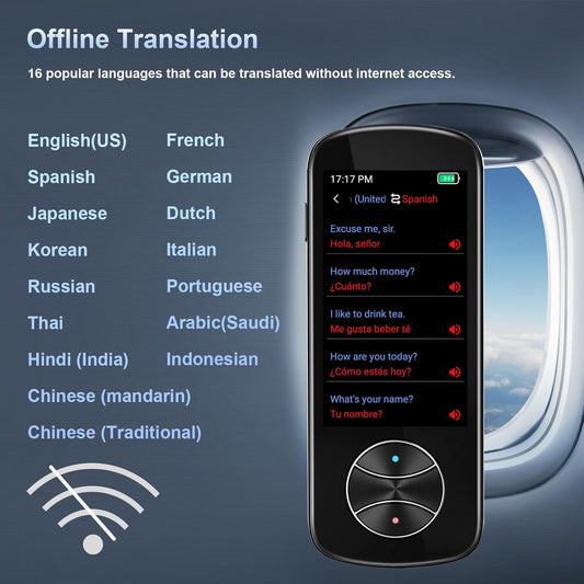 Language Translator Device No WiFi Needed, AI Translator Two Way Real Time Voice Translation with 137+ Languages, Offline/Photo Translation for Travel Business Learning