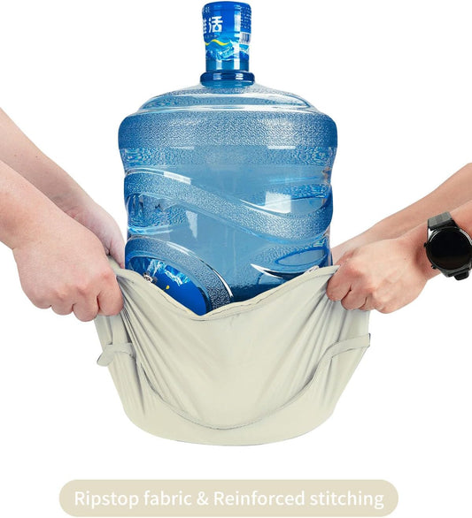 ECOHUB 5 Set Compression Packing Cubes for Suitcases Organiser Bags Set Travel Essentials with Shoe Bag for Traveling Tear-resistant Travel Accessories with ID Tag Expandable Packing Bags(Beige)