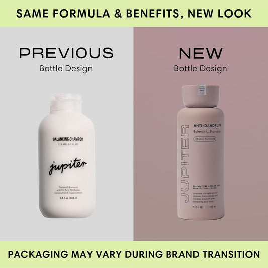 Jupiter Anti-Dandruff Shampoo, Conditioner, & Serum Advanced Set, Physician-Formulated for Dry, Itchy, Oily, Flaky Scalp Care, Color-Safe, Dry Scalp, Sulfate-Free