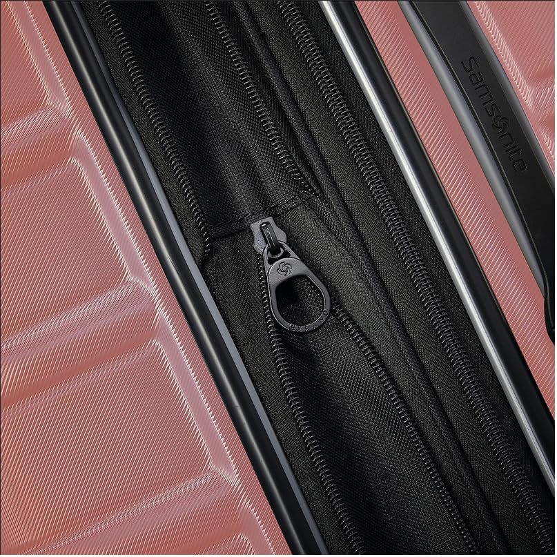 Samsonite Omni 2 Hardside Expandable Luggage with Spinner Wheels, 3-Piece Set (19/24/28), Rose Gold