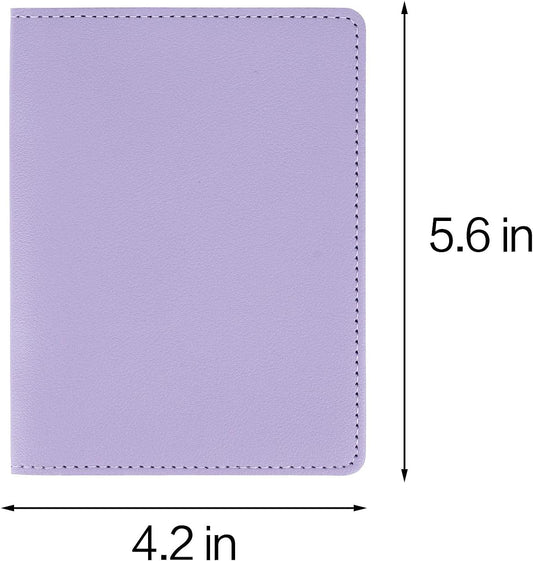 2 Pack Passport covers and Vaccine Card Holder PU Leather Passport Wallet Vaccine Case Protector Slot Travel Passport Wallets for Women & Men (Color 1)