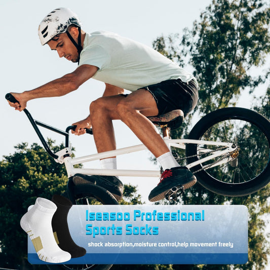 Iseasoo Copper Compression Socks for Men & Women – Plantar Fasciitis Relief, Ankle Support & Circulation – Running & Recovery