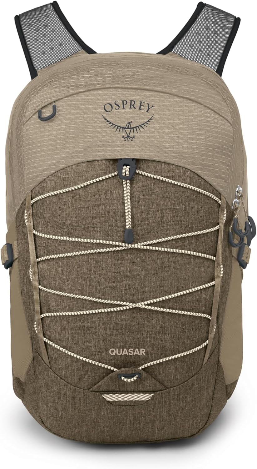 Osprey Quasar 26L Commuter Backpack, Alpaca Tan/Latte Brown Heather
