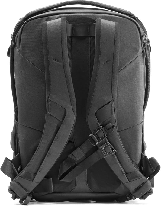 Peak Design Everyday Backpack 20L, Black, MagLatch Top, Dual Side Access, FlexFold Dividers, Fits 15" Laptop, For Camera Carry, Daily Commutes or Travel, Versatile Backpack for Men and Women