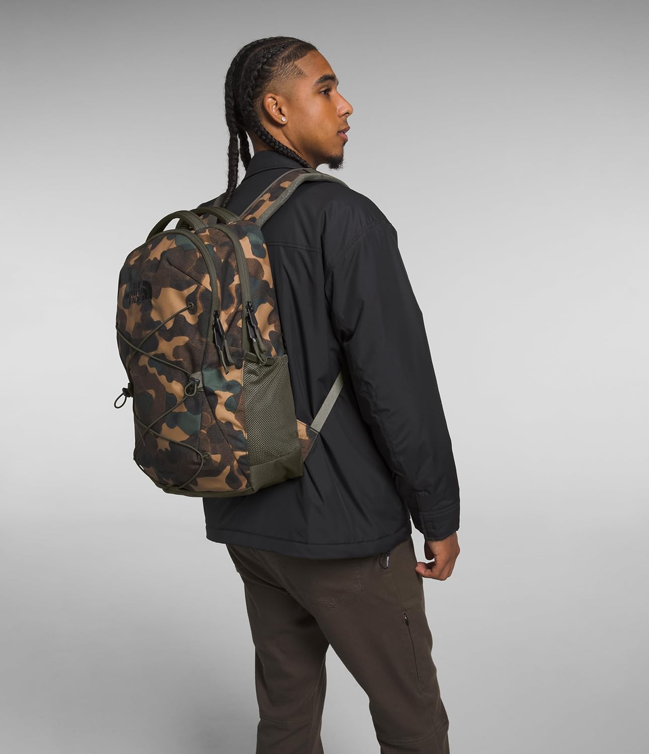 The North Face Jester Everyday Laptop Backpack, Utility Brown Camo Texture Print/New Taupe Green, One Size