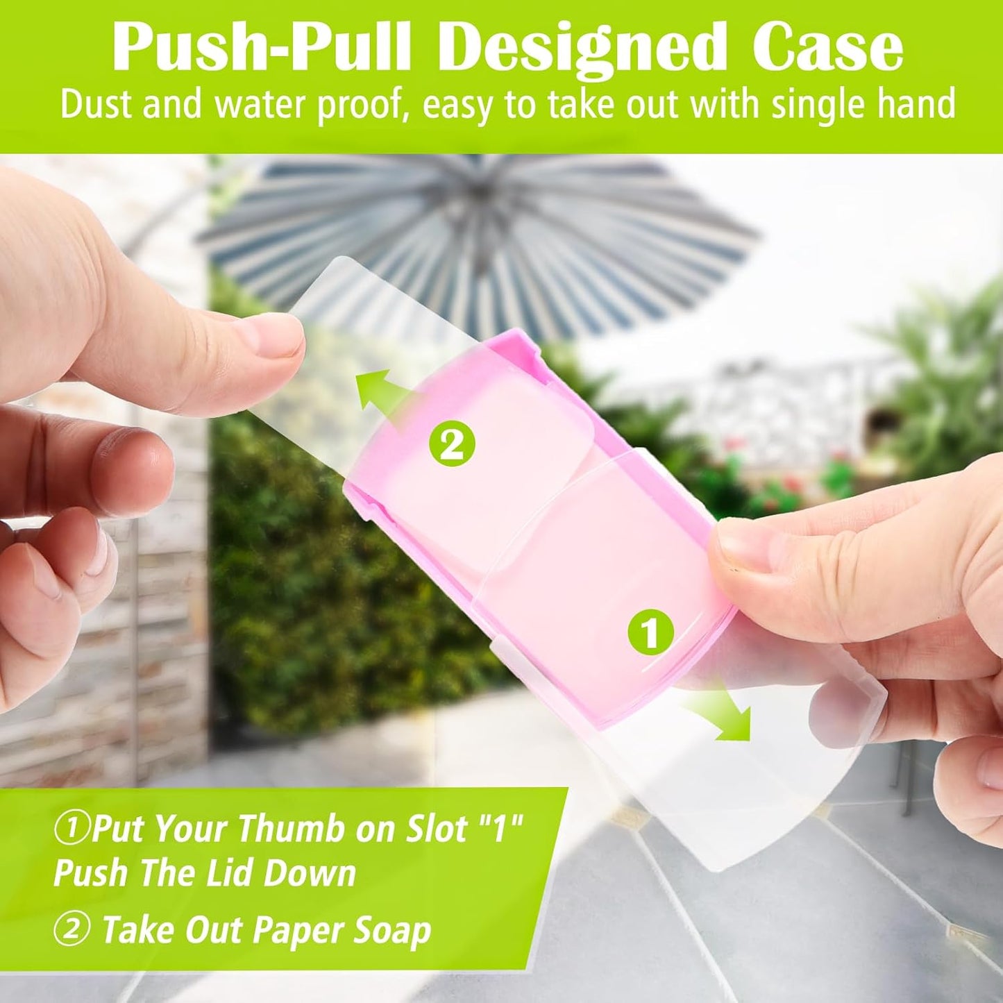 2 Boxs (100 Sheets) Hand Washing Soap Sheets for Outdoor Travel,Portable Camping Hand Soap,Hiking Washing Hand Bath Paper Soap for Travel,BBQ,Party,School,Girls(Yellow&Pink)