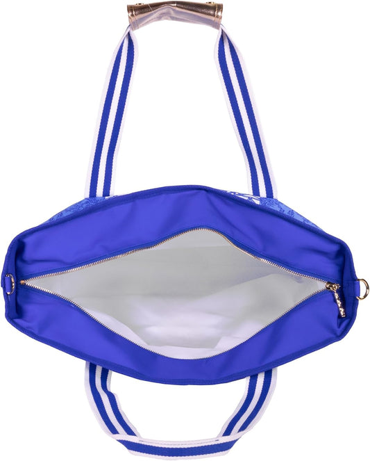 Lilly Pulitzer Picnic & Beach Cooler Bag, Insulated Soft Cooler with Adjustable Strap, Zippered Top & Pocket, Large for Groceries or Travel, Safari Party