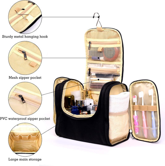 Hanging Toiletry Bag For Women And Men Large Travel Cosmetic Makeup Bags Organizer Water Resistant Shower Bag