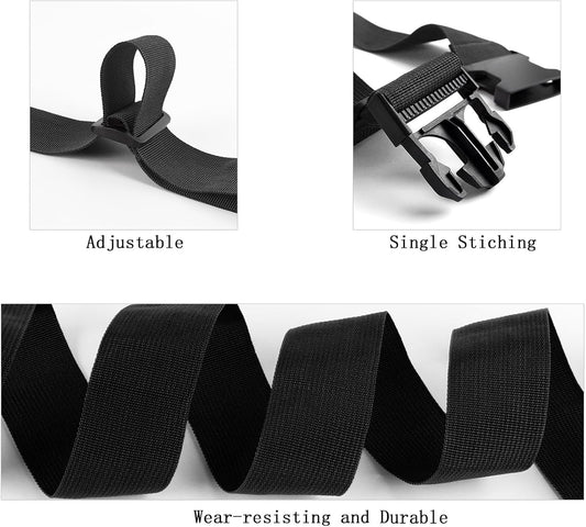 2Pcs Luggage Straps for Suitcase Travel Accessories TSA Approved, 80In Long Belts to Keep Your Suitcase Secure, Adjustable Bag Straps with Quick-Release Buckle for Travel Bag Closure, Black