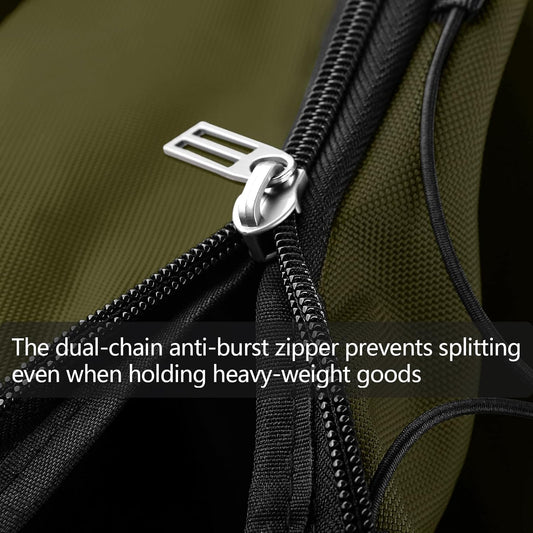 110L/140L Expandable Soft-Sided Foldable Duffle Bag with 2 Rubber Wheels,Packable 32” Rolling Carry-On with Multi-Pockets & Compartments,Army Green