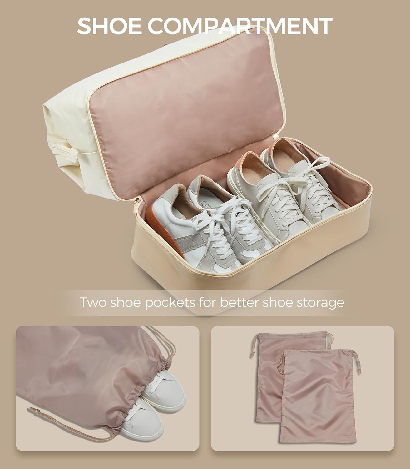 Weekender Bags for Women, Large Travel Duffel Bag with Shoes Compartment, Carry On Overnight Tote Bags with Toiletry Bags, Hospital Bags for Labor and Delivery