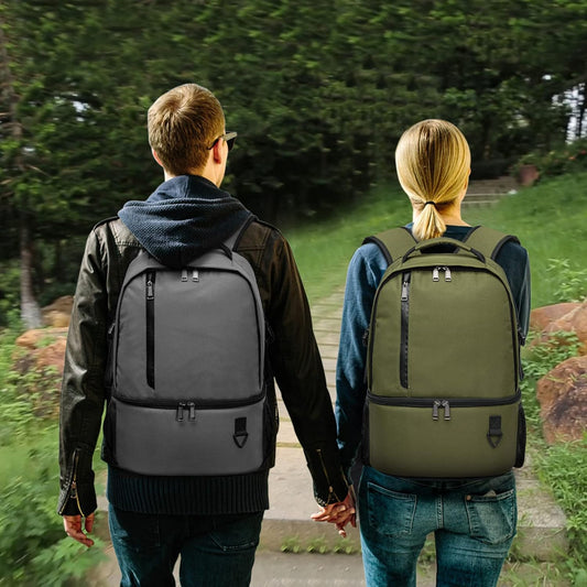 TUGUAN Insulated Cooler Backpack 38 Cans Double Deck Leakproof Lightweight Soft Lunch Backpack Small Cooler Bag Beach Picnic