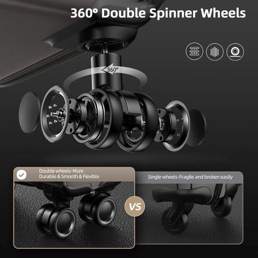 SHOWKOO Luggage Sets 3 Piece Softside Expandable Lightweight Durable Suitcase Sets Double Spinner Wheels TSA Lock Light Coffee (20in/24in/28in)