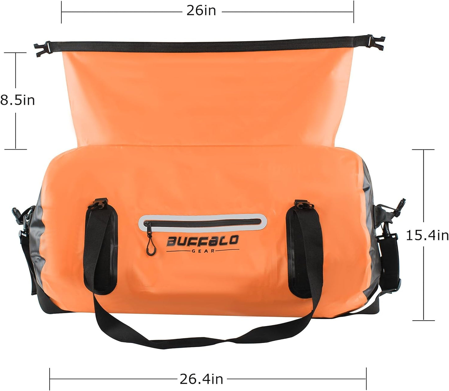 Buffalo Gear Waterproof Duffle Bag 40L 60L 80L Roll-top Dry Bag Heavy Duty Waterproof Duffel Travel Bag for Kayaking Rafting Boating Fishing Camping