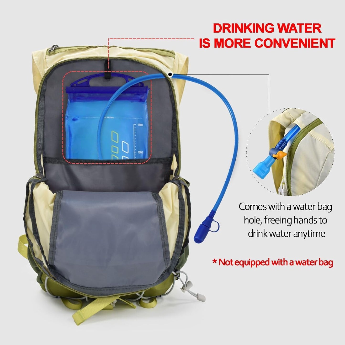 Seektop 20L Ultra Lightweight Waterproof Hiking Backpack Small Outdoor Foldable Day Pack for Women Men