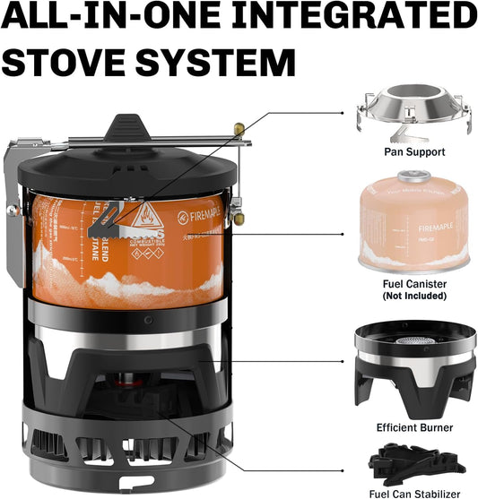 Fire-Maple Star X2 Pro Backpacking and Camping Stove-Fast Boiling, Compact and Efficient Camp Cooking Gear for Hiking, Trekking, Fishing, and Outdoor Adventures