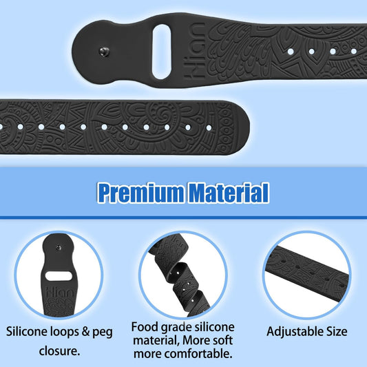 Hion Motion Sickness Bracelets Sea Sickness Wristbands for Motion Sickness/Morning Sickness/Pregnancy Nausea Anti Nausea Wristband Acupressure Nausea Bands Motion Sickness Bands(3Pairs-Black)