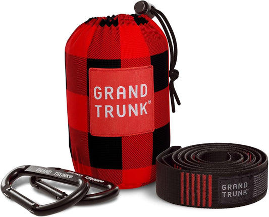 Grand Trunk Double Deluxe Parachute Nylon Hammock - 500lb Capacity Camping Hammock, 10.5x6.5ft, Lightweight & Durable (Heritage)