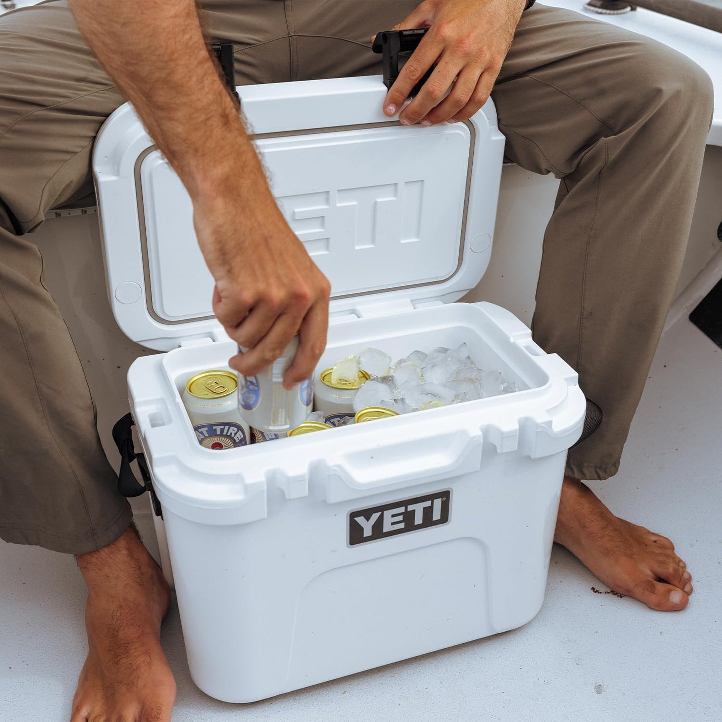 YETI Roadie 15 Hard Cooler with DoubleDuty Shoulder Strap