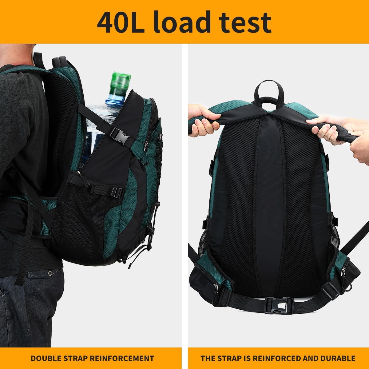 BOVIP 40L Hiking Backpack Waterproof Lightweight Daypack Travel Sports Camping Backpack for Men Women