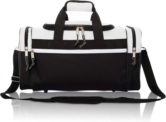 DALIX 17" Blank Duffle Bag Duffel Bag Travel Size Sports Durable Gym Bag