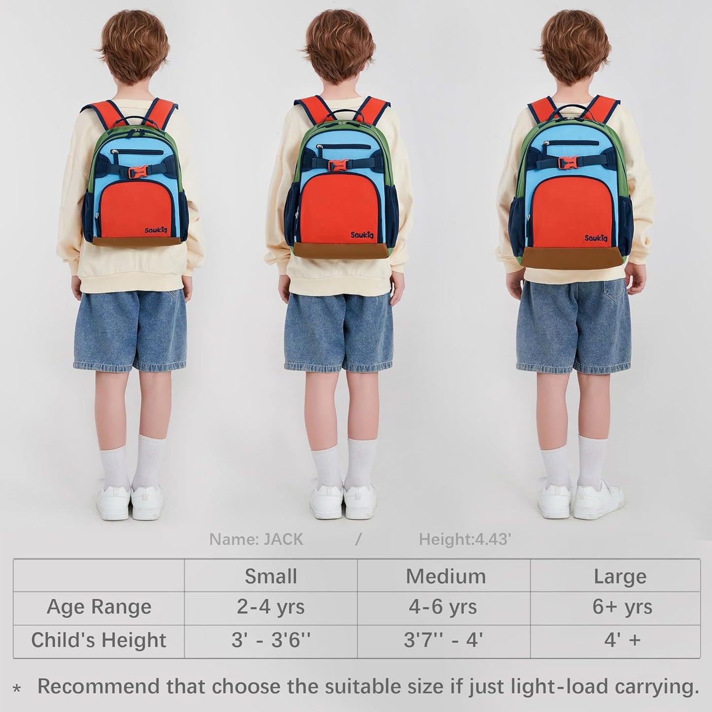 Lightweight Kids Backpack for School Kindergarten Elementary Backpacks for Boys Ages 6-8-10(Orange Blue)