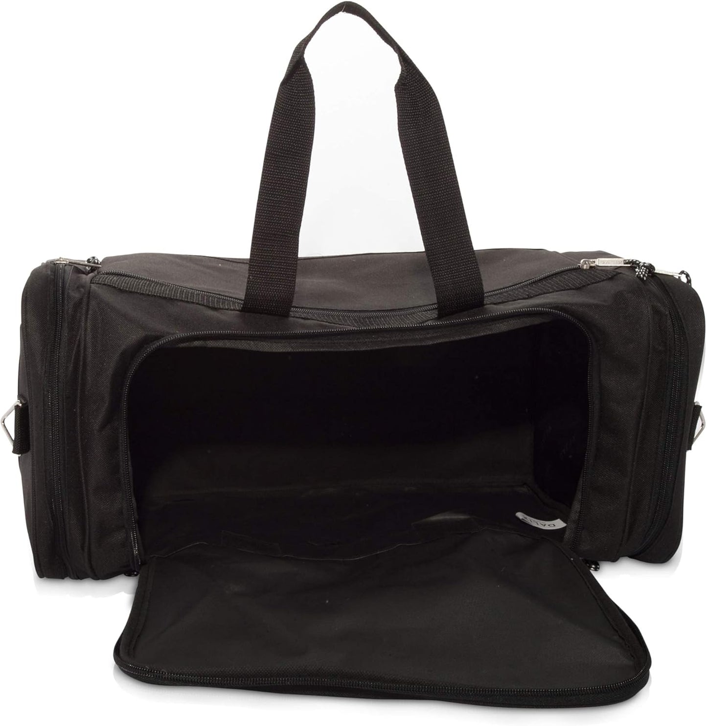 DALIX 21" Blank Sports Duffle Bag Gym Bag Travel Duffel Adjustable Strap in Black